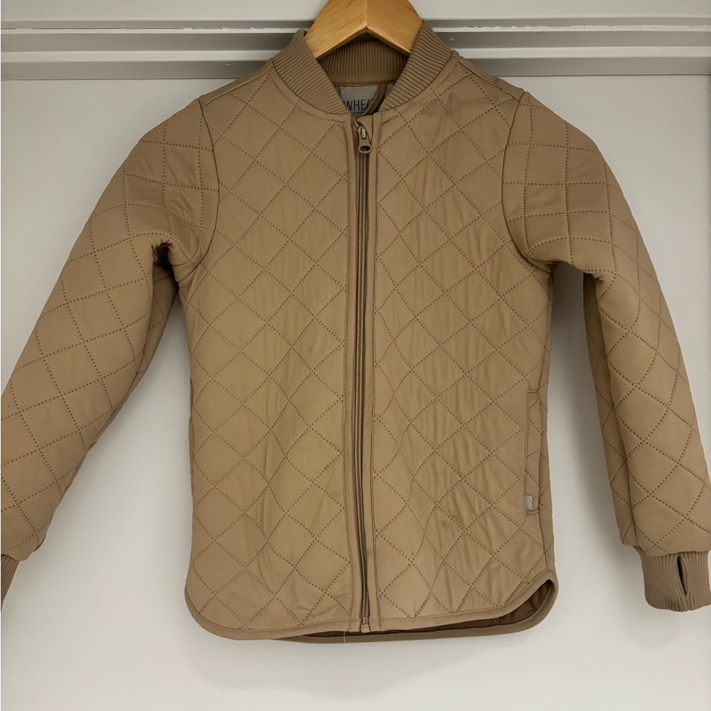 Wheat Kids Quilted Kids Jacket - Tan